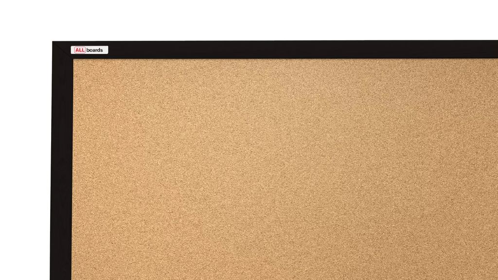 Korková nástěnka v černém dřevěném rámu 120x90 cm Obrázek produktu 7