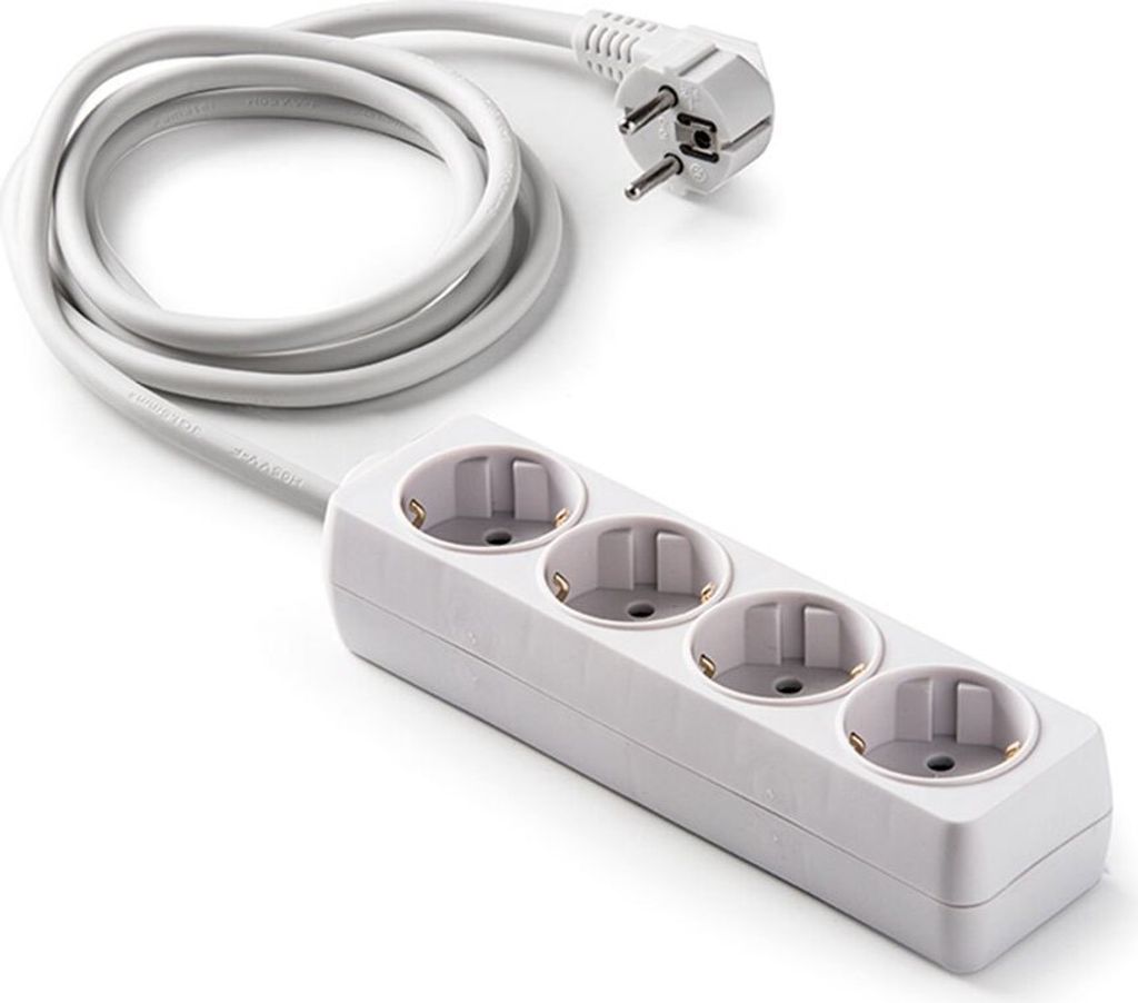 Famatel 9/504 5 Steckdosen Mehrfachsteckdose Silber One Size / EU Plug 220V Silber One Size