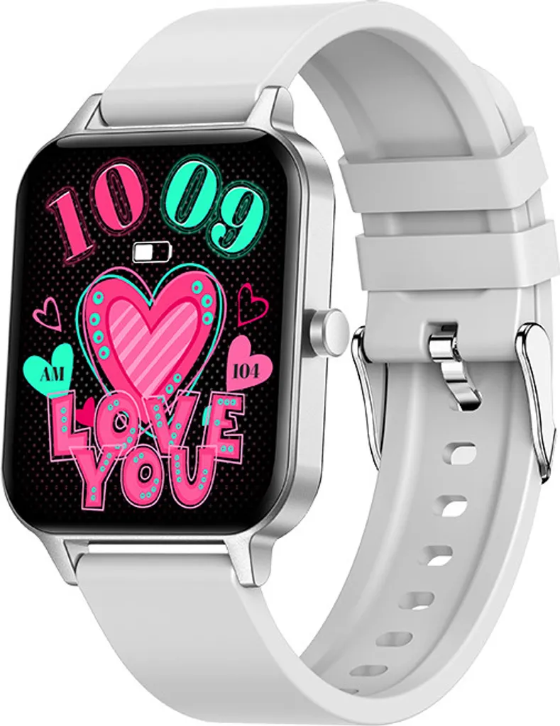 INF Smartwatch d'Argento Elegante - Chiamate e Salute al Polso