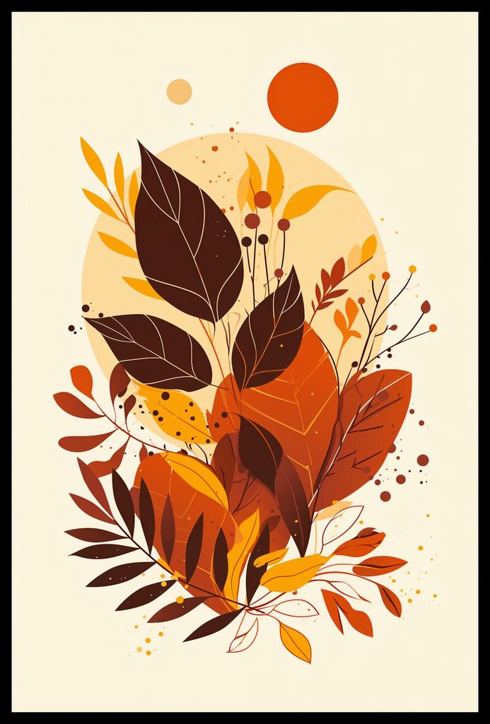 Poster 40x60cm Buntes Gesicht des Herbstes