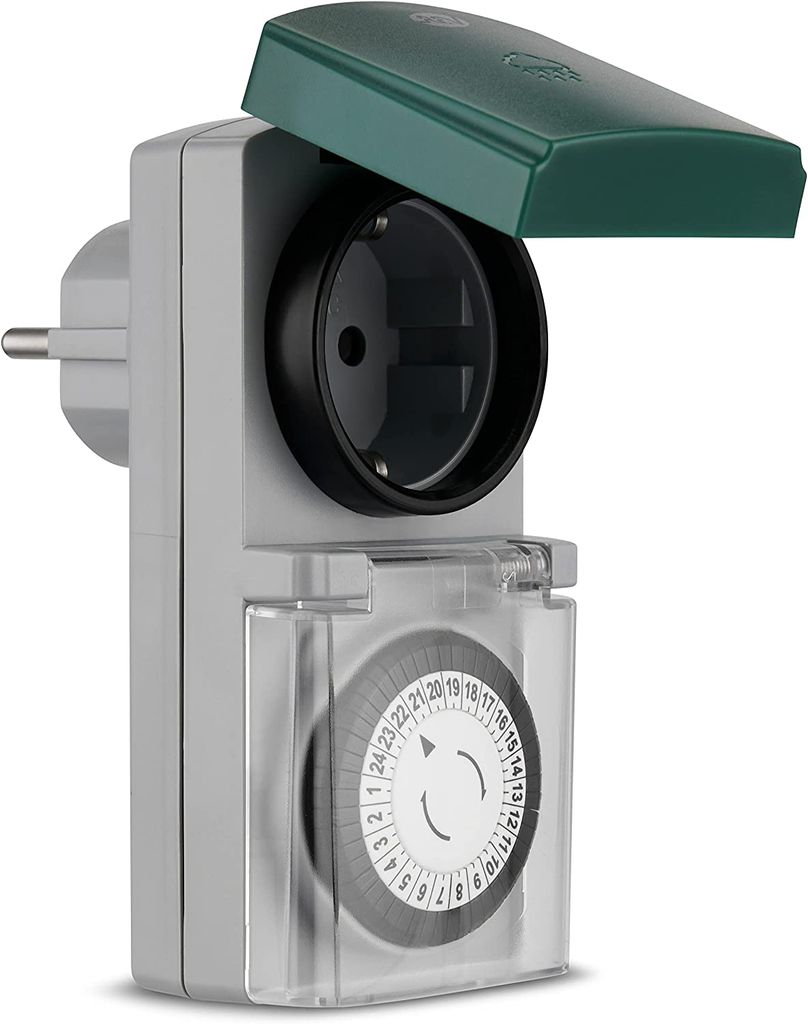 REV Zeitschaltuhr mechanisch Outdoor, schwarz      Produktbild 