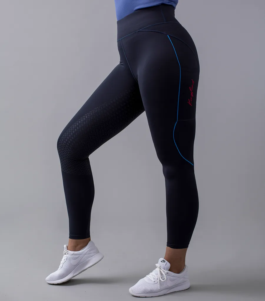 Kingsland Karina F-Tec Pantalon Compression Full-Grip Navy Taille XS