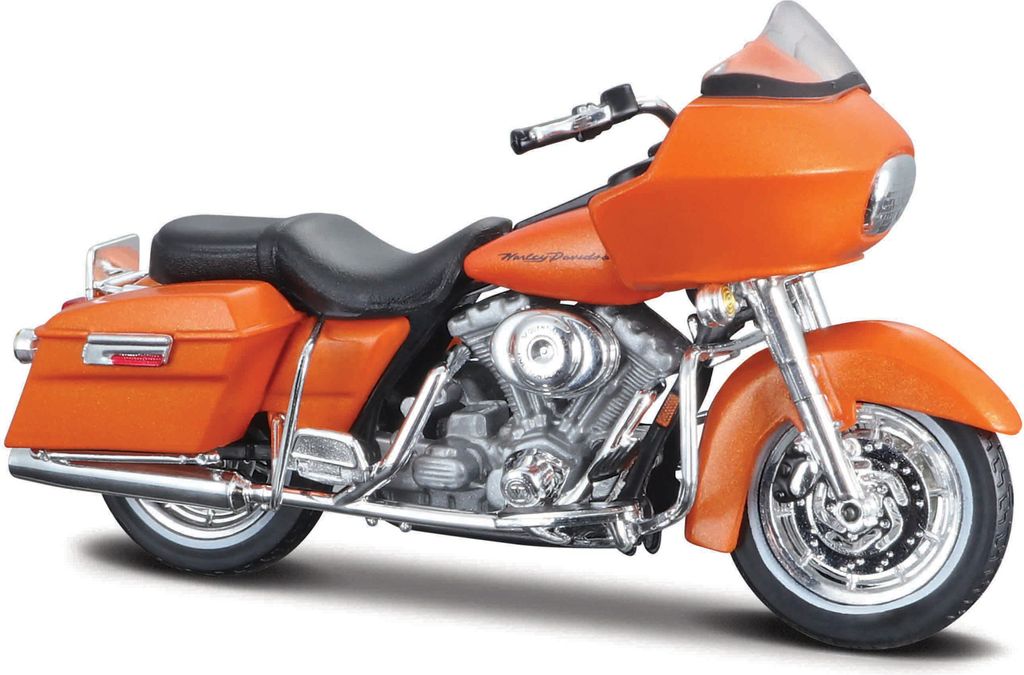 Maisto - HD - Motorrad - 2002 FLTR Road Glide, orange-metallic, Blisterbox, 1:18