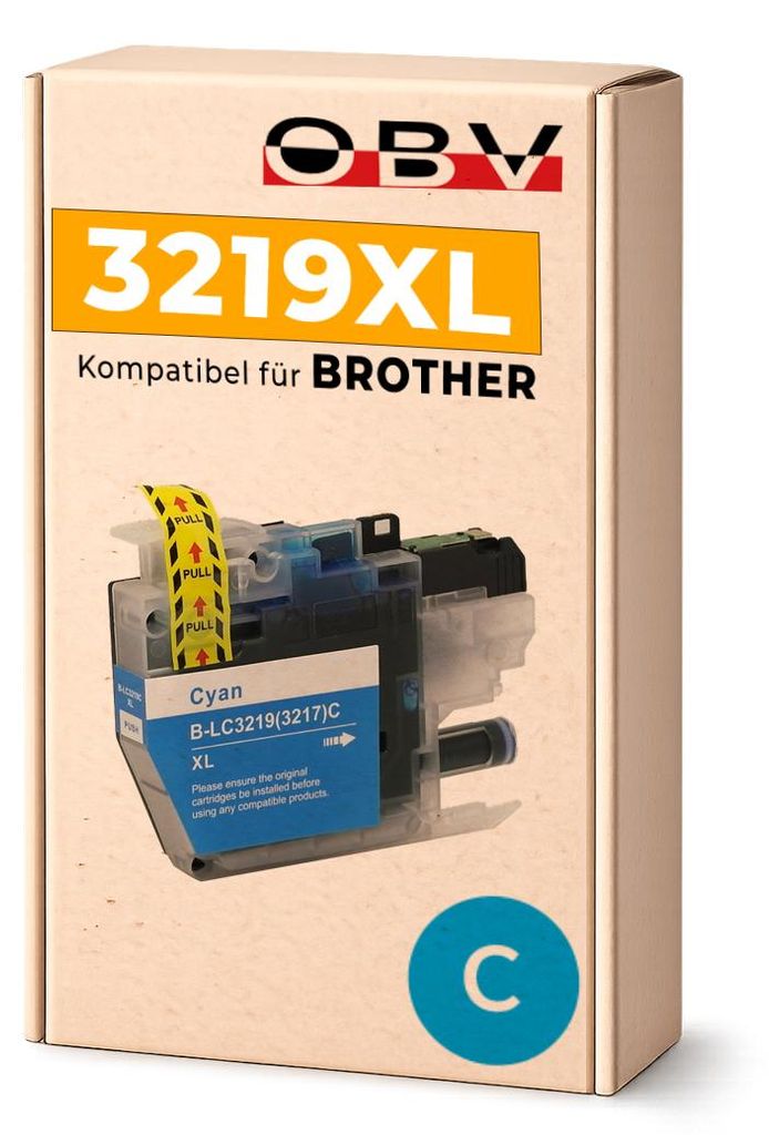 Brother LC-3219XL kompatible Druckerpatrone Cyan - Produktbild 