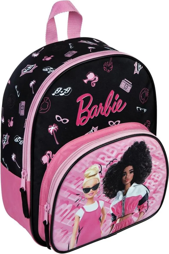 Zaino Barbie 30x25x10 cm Rosa/Nero: Il Must-Have per Piccole Star