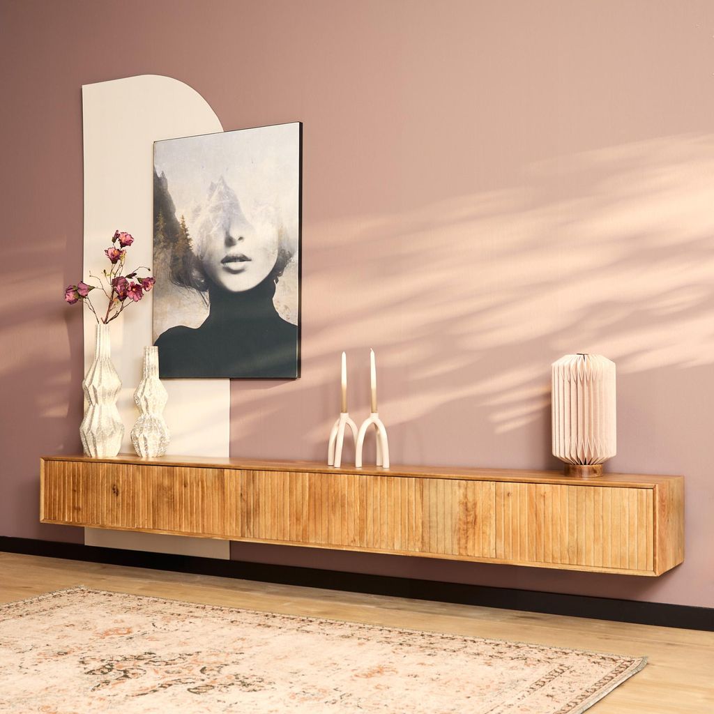 Starfurn - Schwebender TV-Schrank Madison Natural - 280 cm