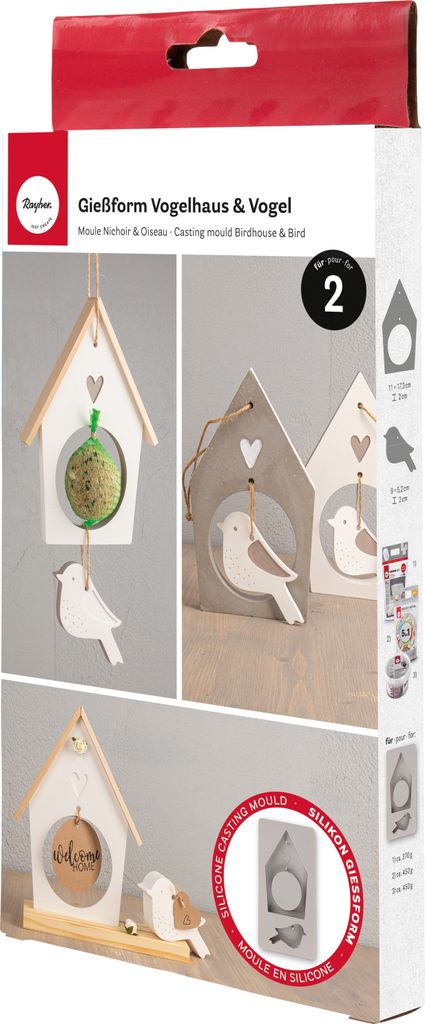 Rayher Hobby GmbH Gießform Vogelhaus Sonstige Sonstige