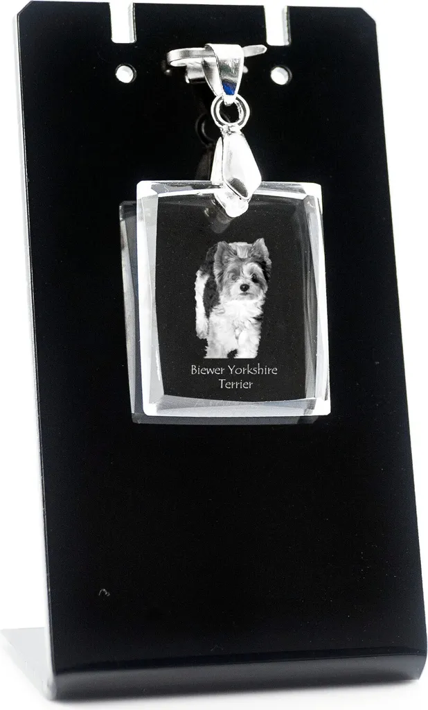 Ciondolo Biewer Yorkshire Terrier Cristallo - Collana Cani Art-Dog