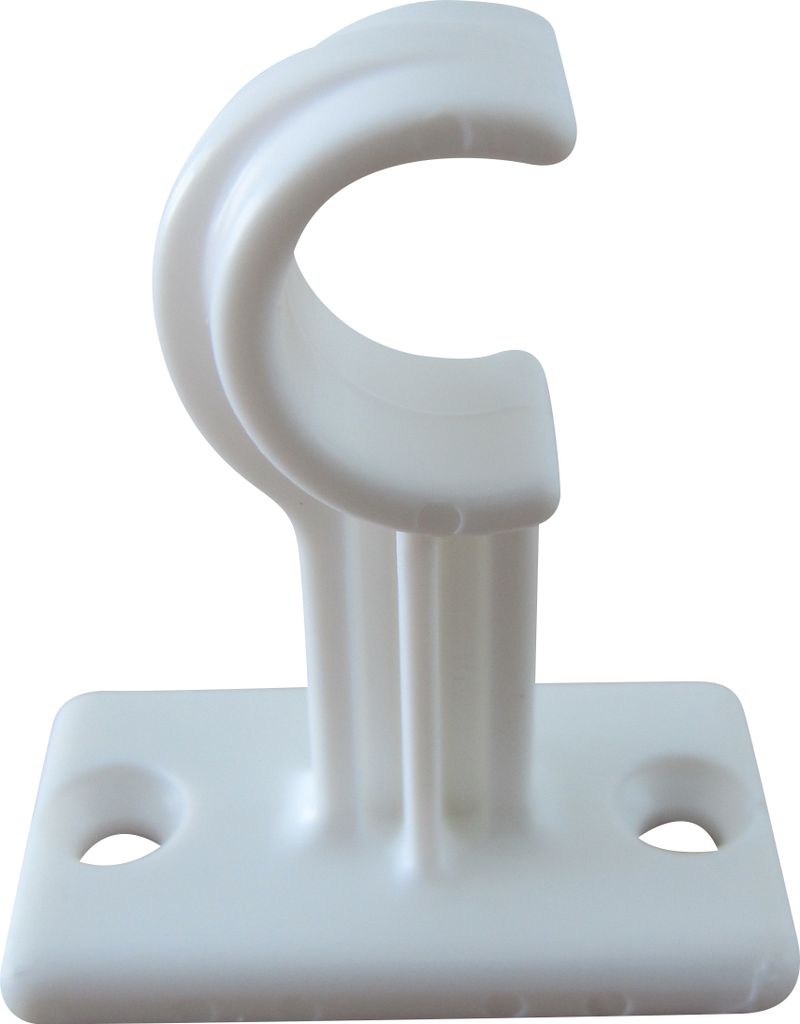 rewagi 1 Set Träger für Scheibenstangen, Cafféhausstangen - lang - weiß