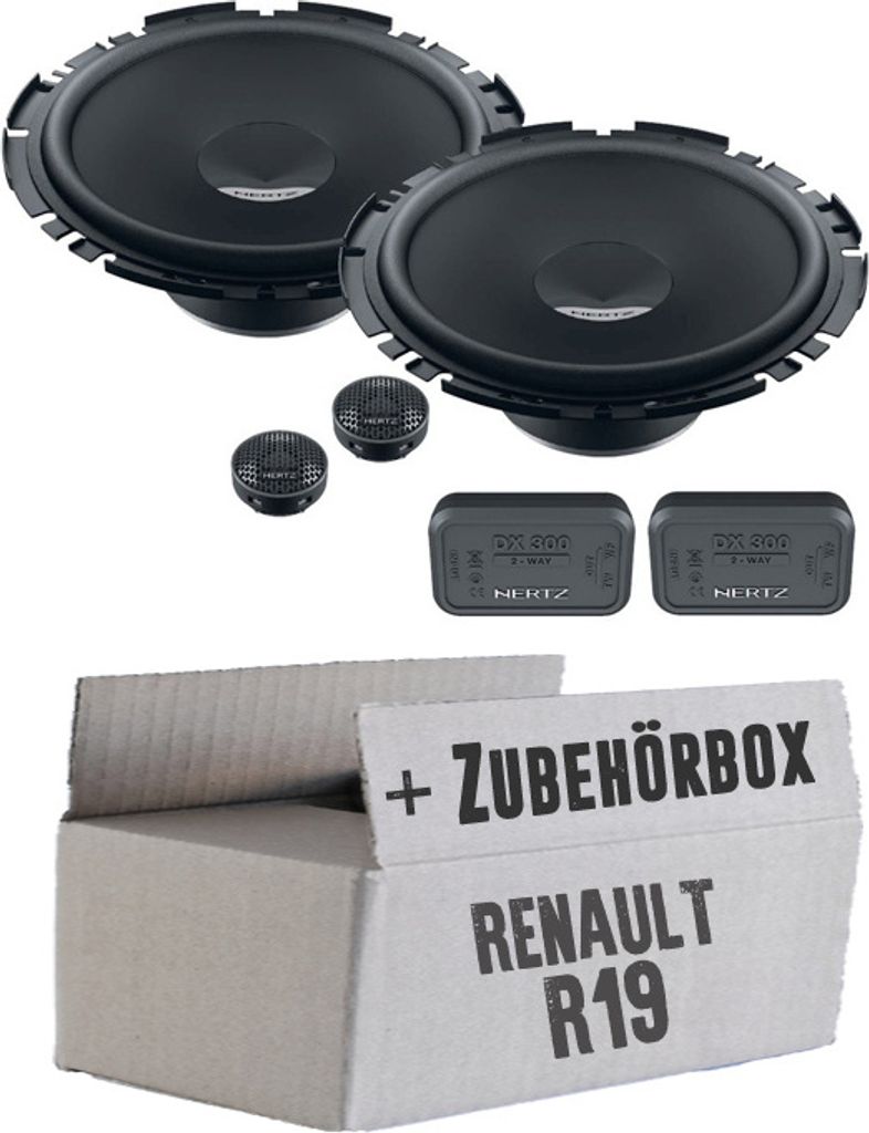 Hertz Dieci DSK 170.3 - 16,5cm 2-Wege System - Einbauset passend für Renault R19 - justSOUND