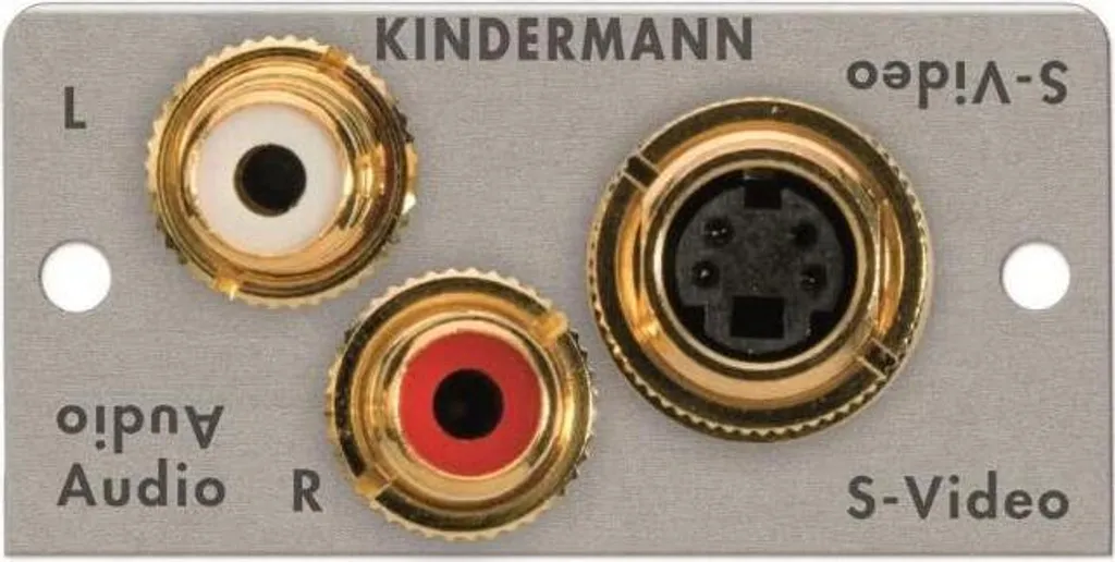 Insert de connectique audio et S-Vidéo KM Cache 7444-531 pour boîtier