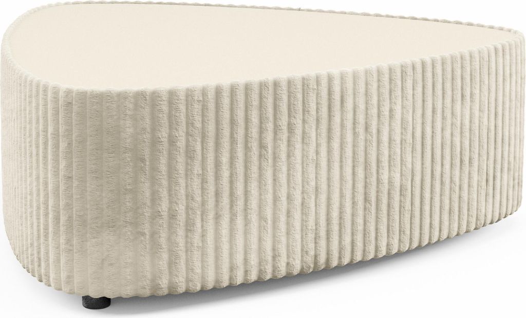 Masseno Polster-Couchtisch LINEO 89 cm Kaffetisch für Wohnzimmer Sofatisch Wohnzimmertisch Beige