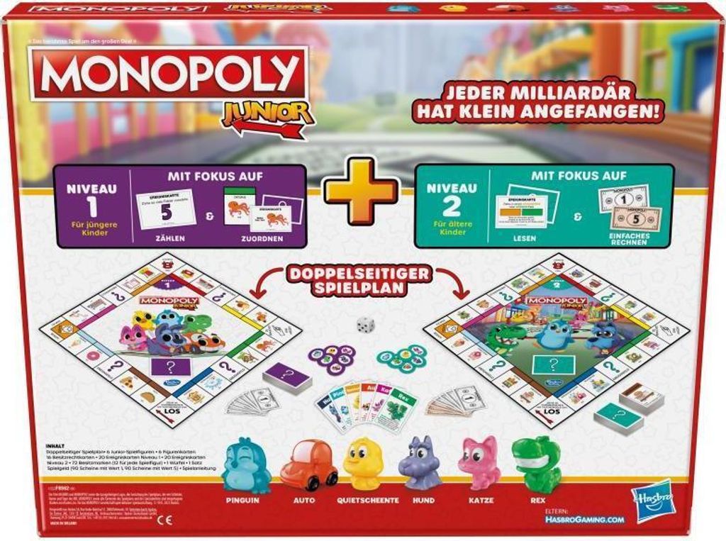 Hasbro Monopoly Junior 2 Games in 1 Produktbild 9