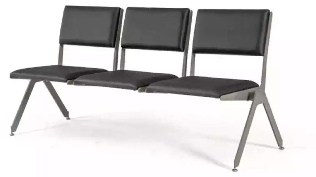 Schwarz Sitzbank Büro Möbel Arbeitszimmer Bank Sitz Sitzbänke 170x61