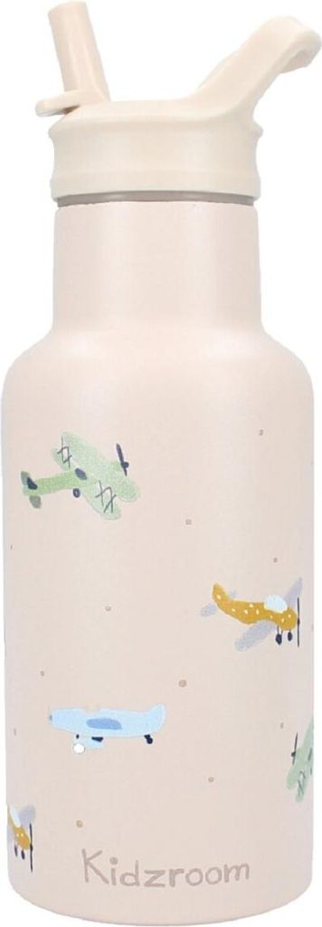 Kidzroom drinkfles "Vliegtuigen", 350 ml - geïsoleerde Productafbeelding 