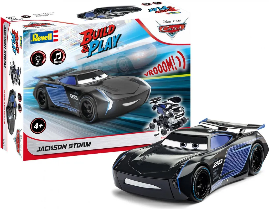 Jackson Storm Disney Cars 1:20 Revell avec Sons et Lumières de Course