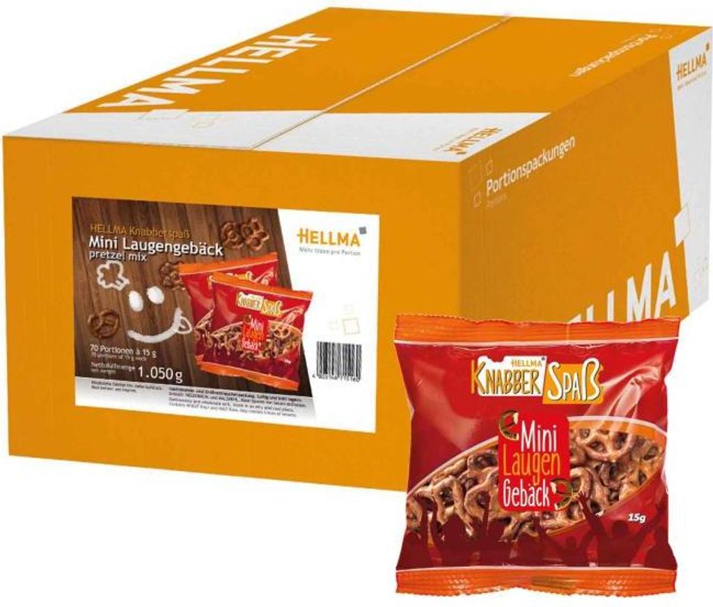 Hellma Mini Laugengebäck - ca. 70 Portionsbeutel Produktbild 