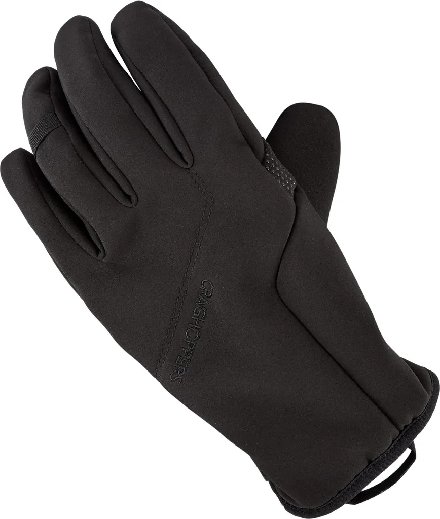 Gants Softshell Altis Craghoppers CG1965 mixtes unis en coloris Noir