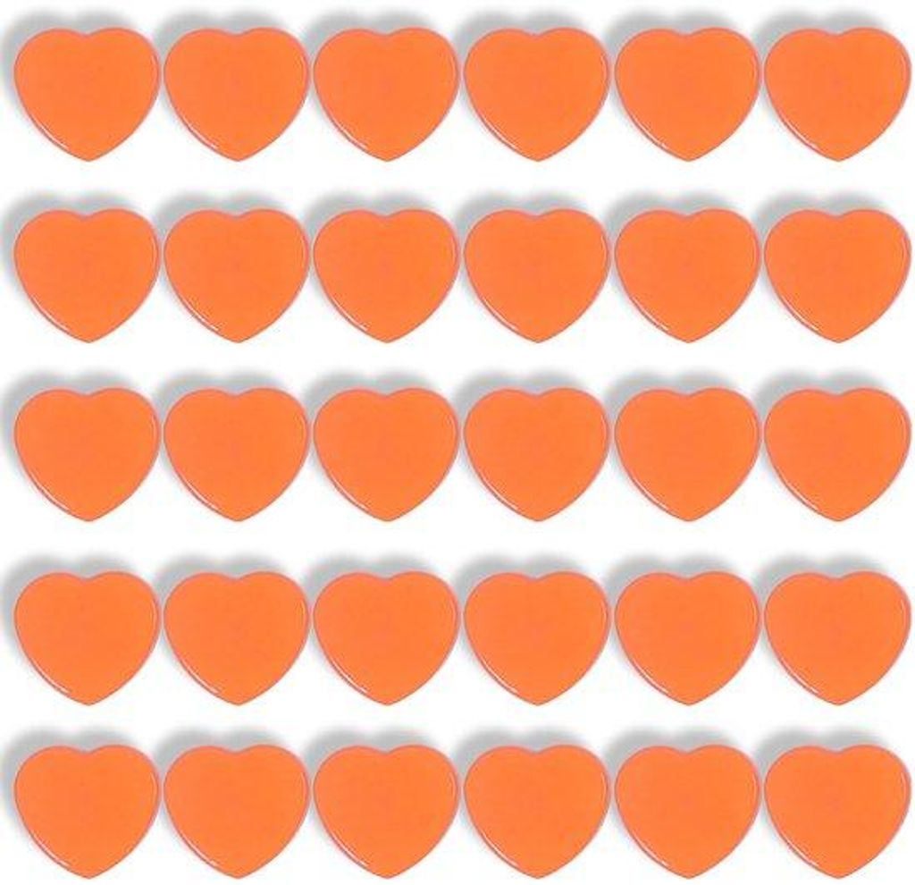 Sterne Magneten für Kühlschrank, 30 Stück, starke kleine Magneten, oranje, für Schule, Pinnwand, Whiteboard