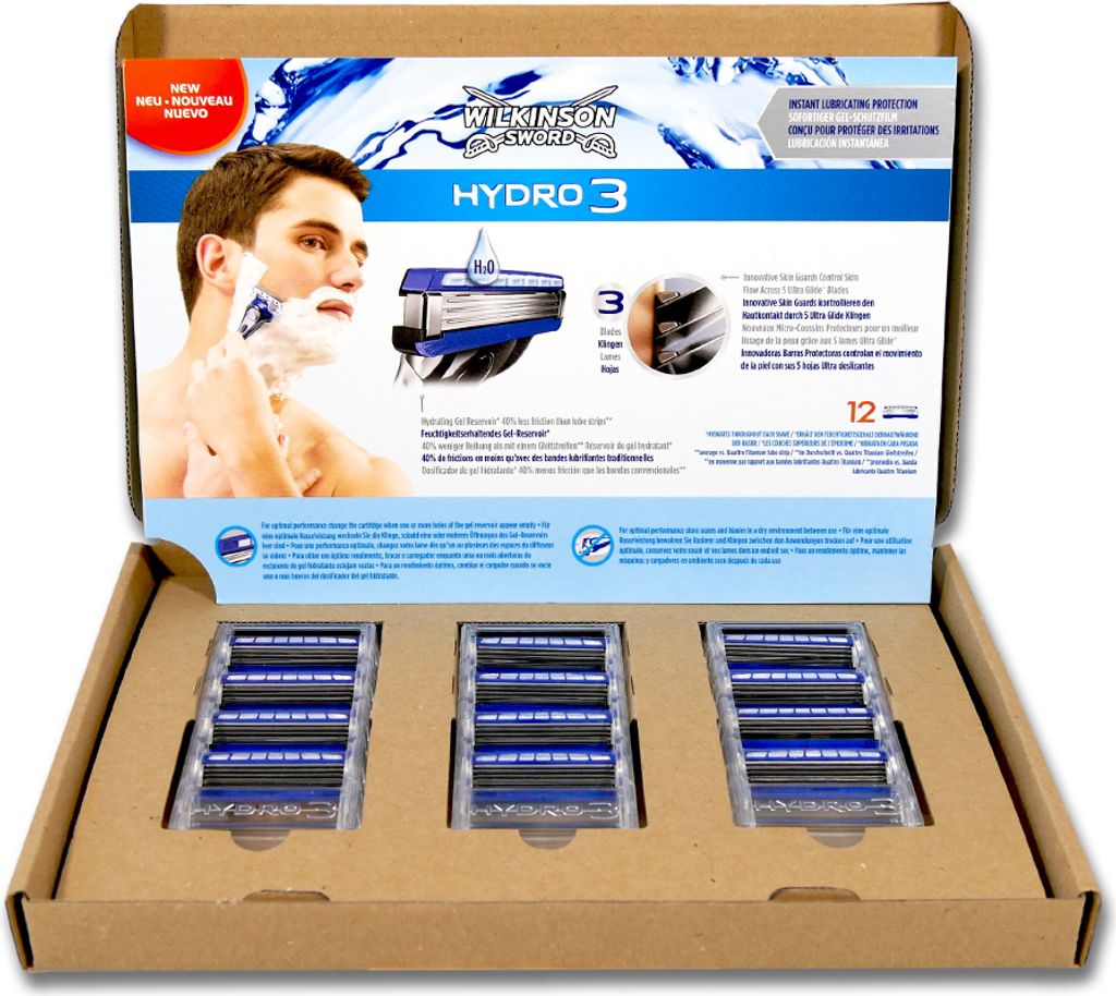 Wilkinson Hydro 3 Rasierklingen, 12er Pack Produktbild 