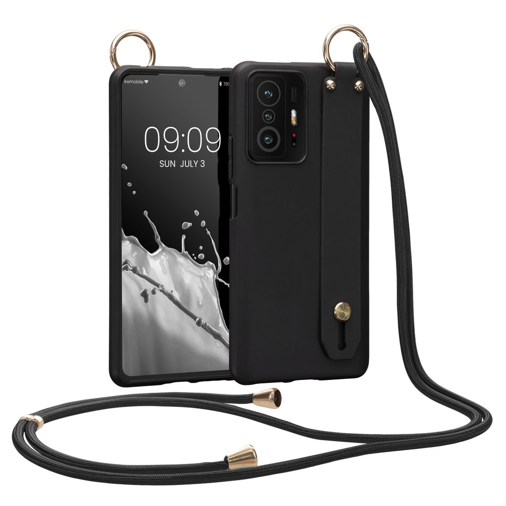 Kwmobile Holz-Hülle Für Xiaomi 11T / 11T Pro – Mit Kompass-Design, TPU-Rahmen, Stoßfest – Jedes Stück Ein Unikat