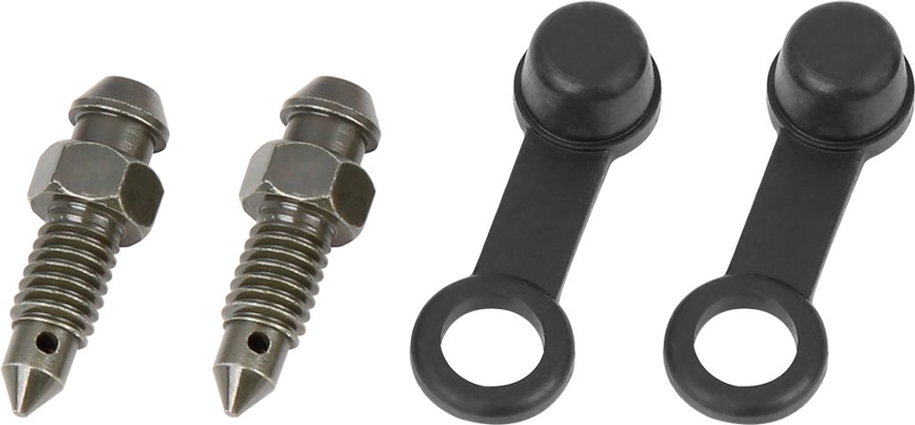 2 Stück M6 x 1 mm Hohlschraube Entlüftungsschraube mit Kappe für Motorrad Hauptbremszylinder