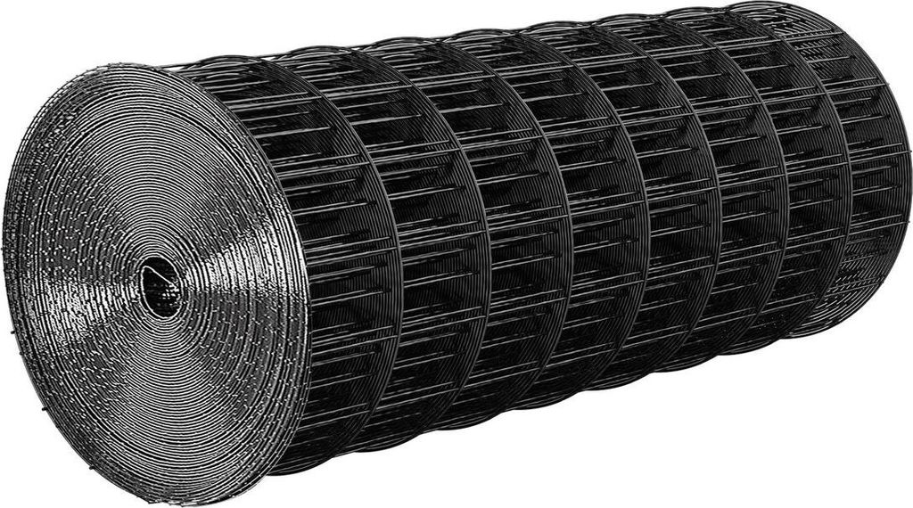 Hardware Cloth 61cm x 7.62m, 2 x 3 in Mesh 16 Gauge Galvanized Wire Mesh Roll, Weather-Resistant Vinyl Coated Chicken Wire Fencing, Heavy Duty Weld...