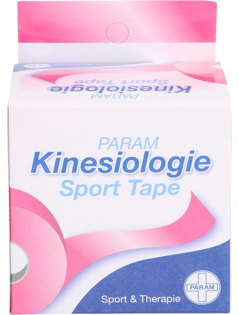 PARAM Kinesiology Sports Tape 5 cm x 5 m Rosa, 1 pz. gesso Immagine del prodotto 