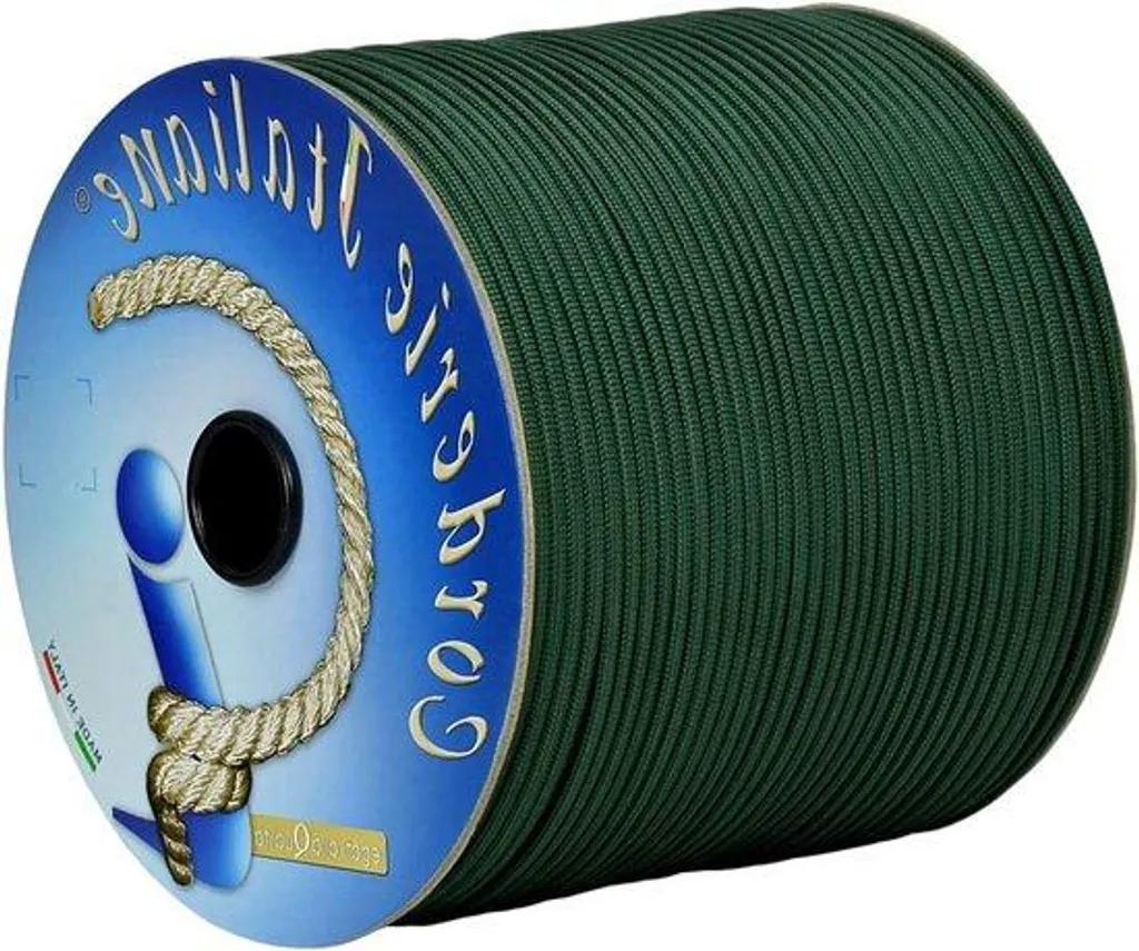 Paracorde 550 robuste 100m vert foncé pour sécuriser vos installations