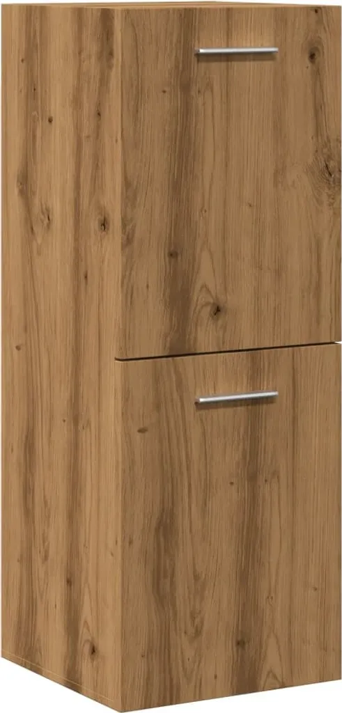 Mobiletto Sospeso Bagno Rovere Artisan 30x80 cm - Design Naturale