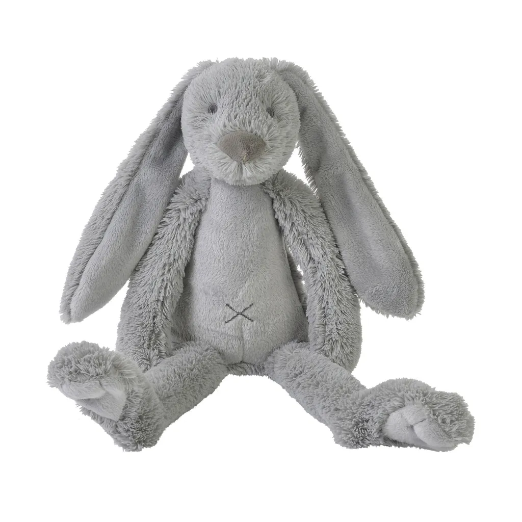 Doudou Bébé Lapin Gris Rabbit Richie - Compagnon de Sommeil Idéal - 2