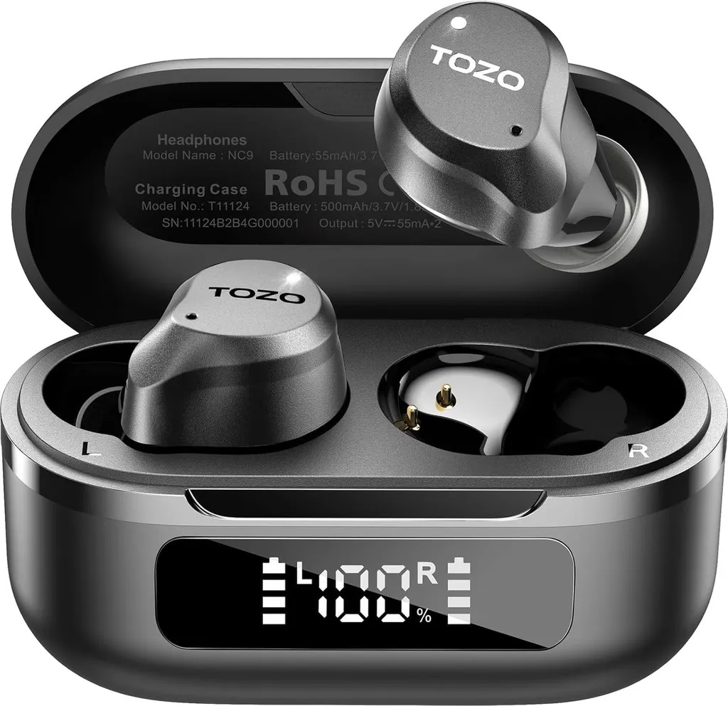 Cuffie Sport NC9 IPX8: Wireless Bluetooth 5.3 e Bassi Potenti