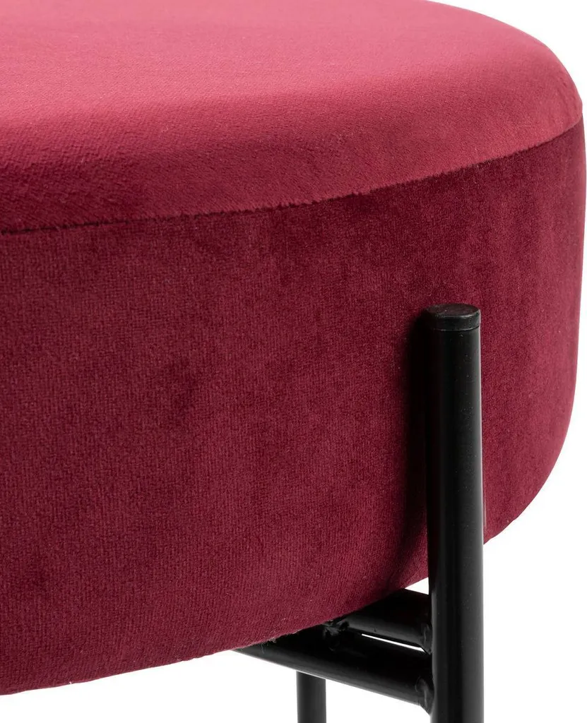 Sgabello Velluto Viola Arty Atmosphera - Seduta Design per Interni Chic - 2