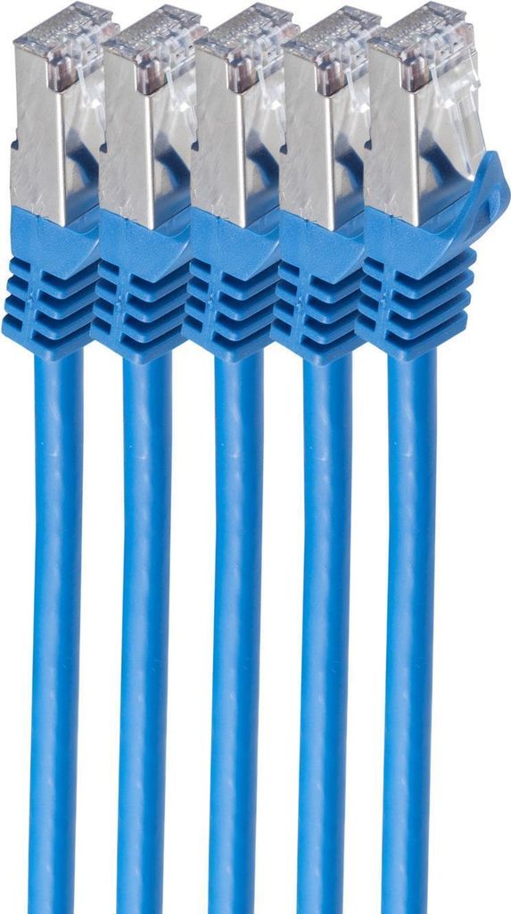 shiverpeaks BS75515-B-SET5 Netzwerkkabel Blau 5 m Cat7 S/FTP (S-STP)