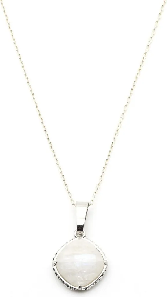 Collier pierre de lune véritable et argent - Bijou femme intuition chic