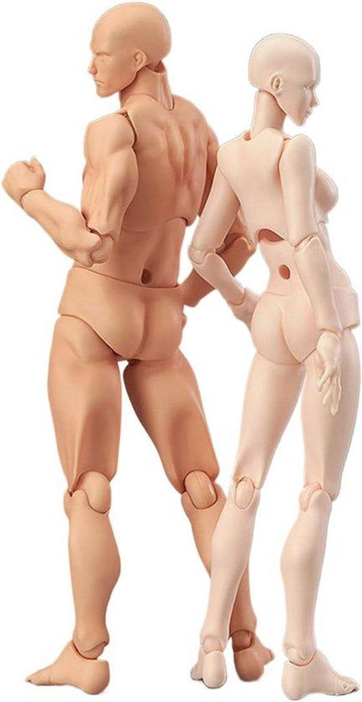 Flexible Schaufensterpuppe für Künstler - 2 Stück Mannequin zum Modellzeichnen und Skizzieren