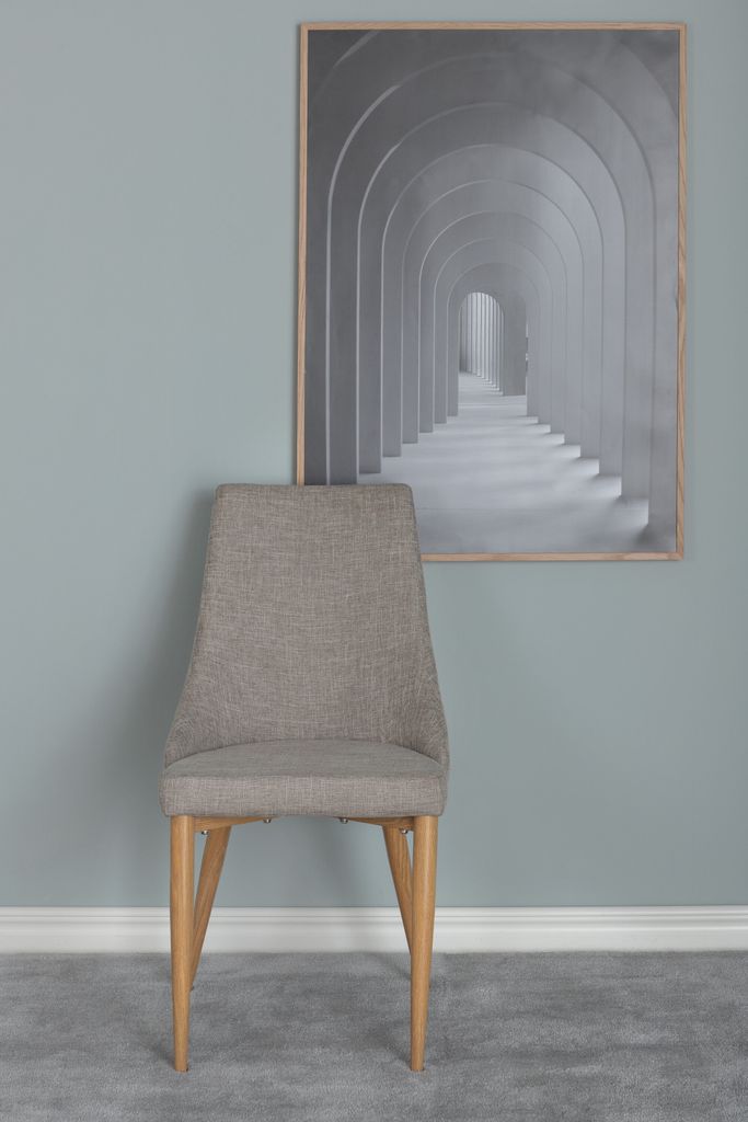 Venture Home Stuhl Leone Hellgrau 2er-Pack