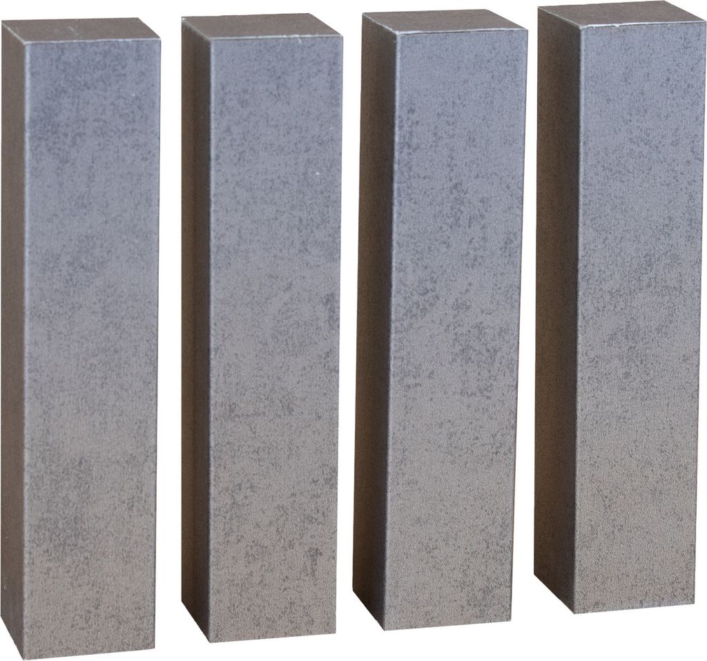 Universalholzecken Innen Außen 4er Set 18 x 82 mm Schwarz zum Kleben, Schrauben & Nageln MDF-Kern foliert Sockelleisten Ecktürme by PROVISTON