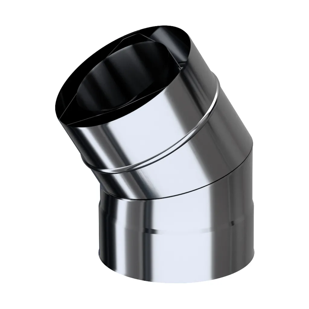 Gomito 30° ADAM GAS 100/150 | Soluzione Deviatore Fumi per Canne Fumarie Gas
