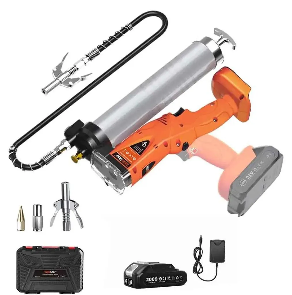 Pistolet graisseur 10 000 PSI à moteur sans balais haute performance 2Ah