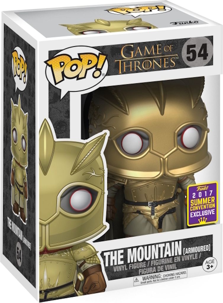 Game of Thrones - The Mountain (Armoured) 54 2017 Summer Convention Limited Edition Funko Pop! Vinyl Figur