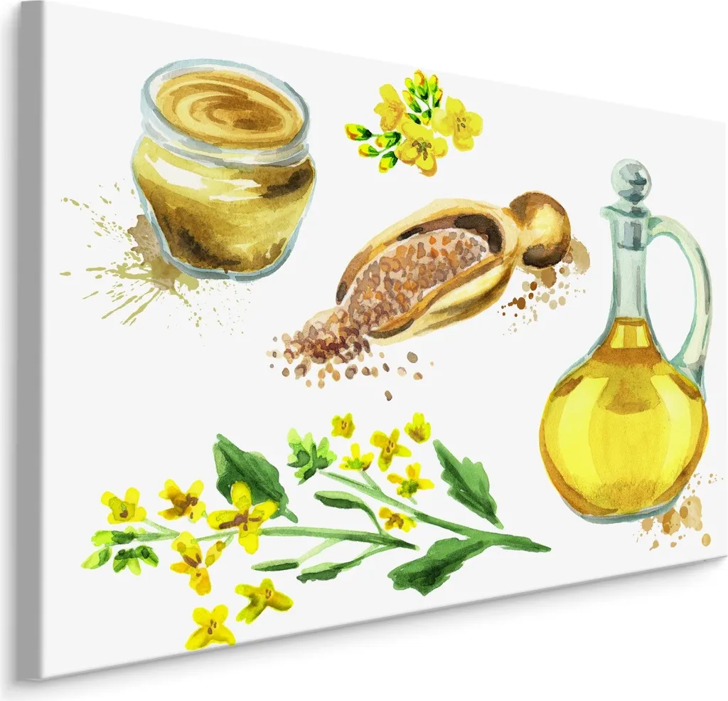 Quadro su Tela Fiori e Spezie 120x80 | Decorazione Parete Moderna XXL