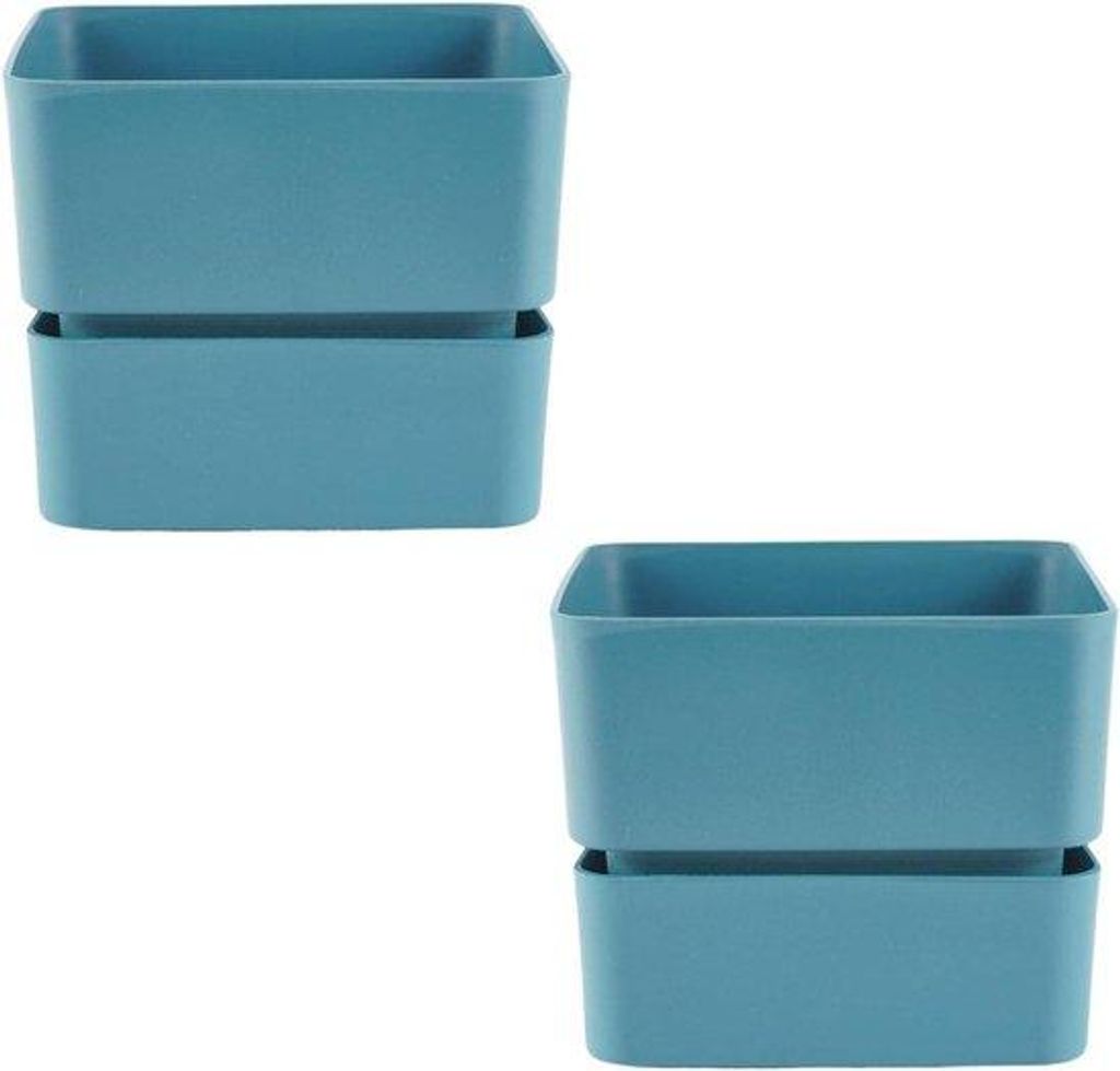Kleine Plastik-Blumenvasen für Sukkulenten Mini Blumenvasen mit Unterteller (2 cm)
