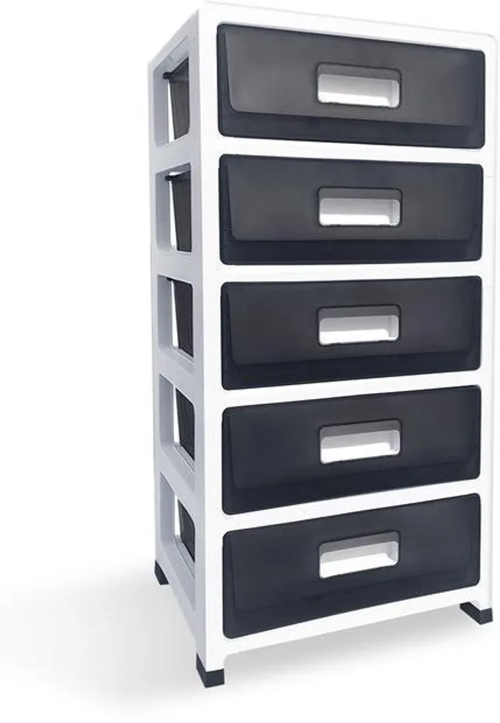 Grande étagère plastique à 5 niveaux pour organiser garage et cellier