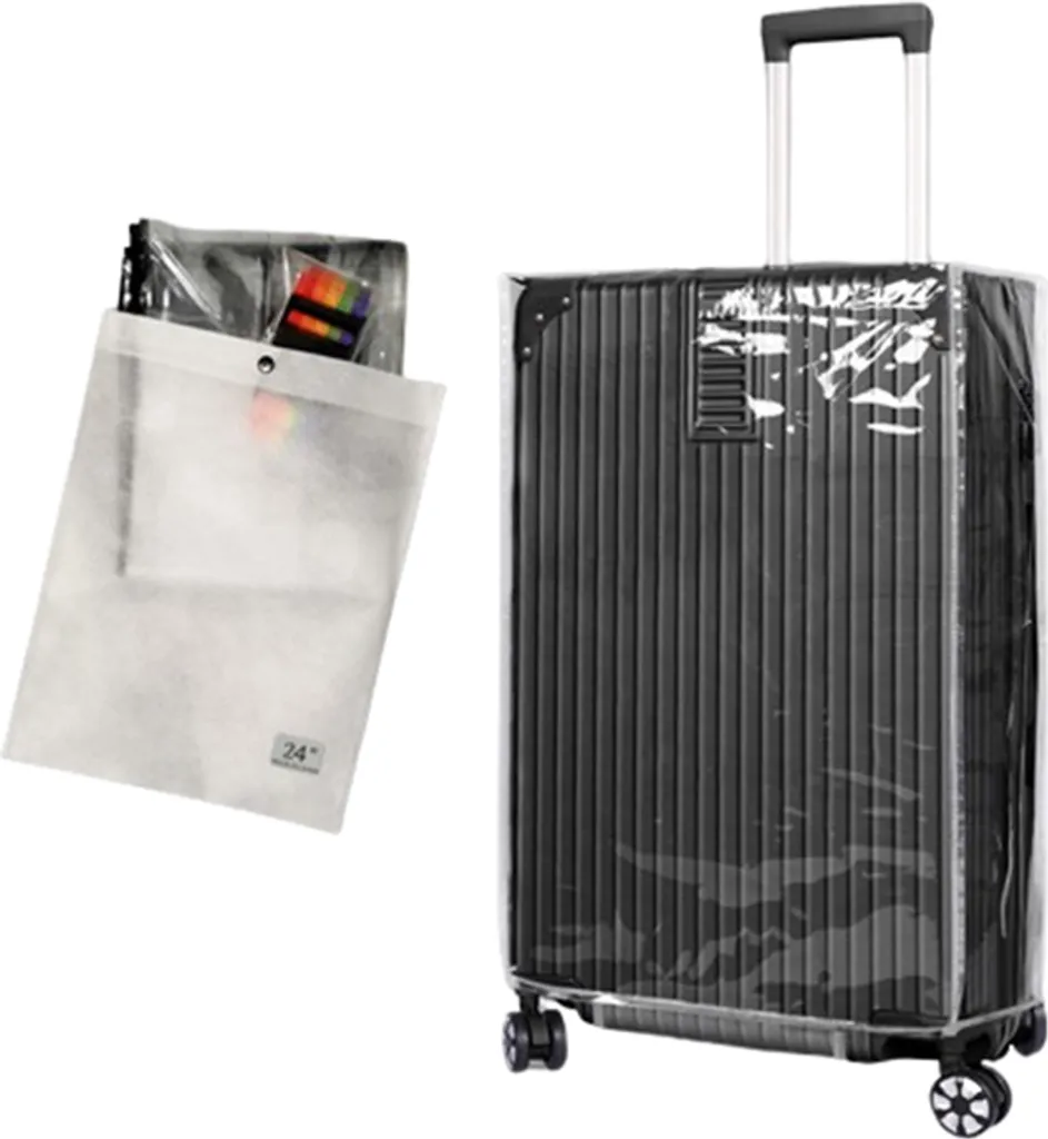Copri Trolley Trasparente XXL in PVC: Alta Qualità per Viaggi Lunghi