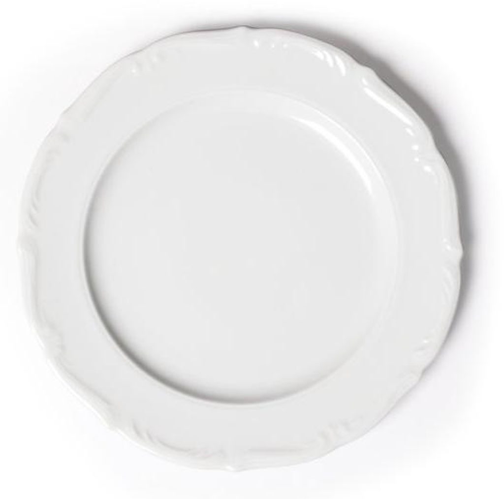 Piatto da portata in porcellana bianco 27x27x4 cm Immagine del prodotto 