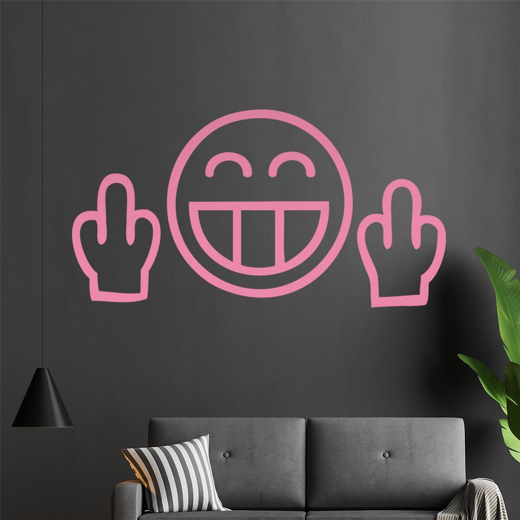 Fuck You Wandtattoo in 6 Größen - Wandaufkleber Wall Sticker - Dekoration, Küche, Wohnzimmer, Schlafzimmer, Badezimmer