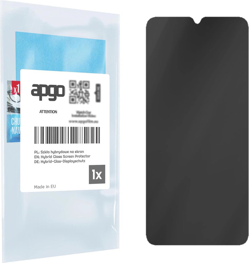 apgo Displayschutzglas Anti-Spähen Schutzglas für Xiaomi Redmi Note 8T - Blickschutzglas Bildschirmschutz, 7H Hybrid Schutzglas mit Keramikbeschi...