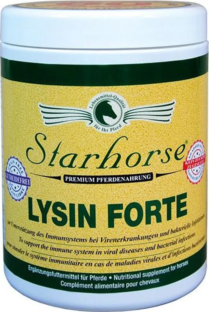 Starhorse Lisina Forte 600 g | Amminoacido per Muscoli e Tessuti Equini
