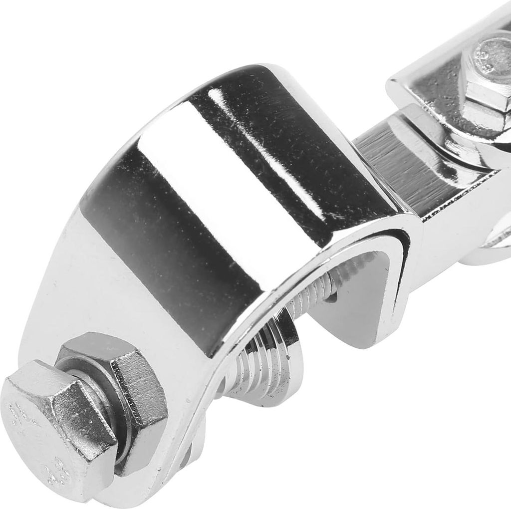 Motorfußstützen - 1 Paar Motorradklem Fußstützenbefestigung - 1 Zoll Motorradbügelbeschützer - Geeignet für Silber